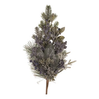 FrostedBlueberry Pine Spray (Set of 2) For Sale