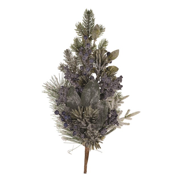FrostedBlueberry Pine Spray (Set of 2) For Sale