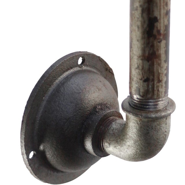 Gray Vintage Industrial Dutch Grey Enamel and Cast Iron Wall Light by Philips, Holland For Sale - Image 8 of 9