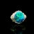 A striking black opal commands attention! It features an enchanting play of color and weighs 5.62 carats. This oval gem is...