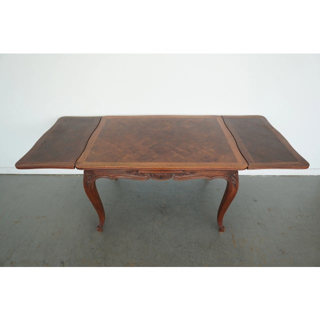 Vintage French Provincial Extendable Dining Table For Sale - Image 12 of 12