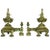 Chenets or Andirons With Urns Motif and Acorn Finials, 19th Century - a Pair For Sale