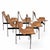 Black T-Chairs by Katavolos, Kelley and Littell for ICF De Padova, 1960, Set of 6 For Sale - Image 8 of 11