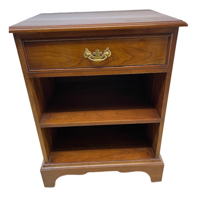 1950's Stickley Cherry Bedside Table/ Night Stand For Sale