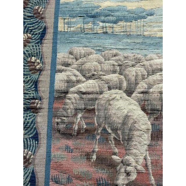 Vintage Handwoven Aubusson Tapestry, 1920s For Sale - Image 12 of 18