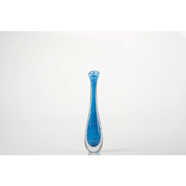 Swedish Modern Glass Vase by Vicke Lindstrand for Kosta, 1950s For Sale - Image 6 of 9