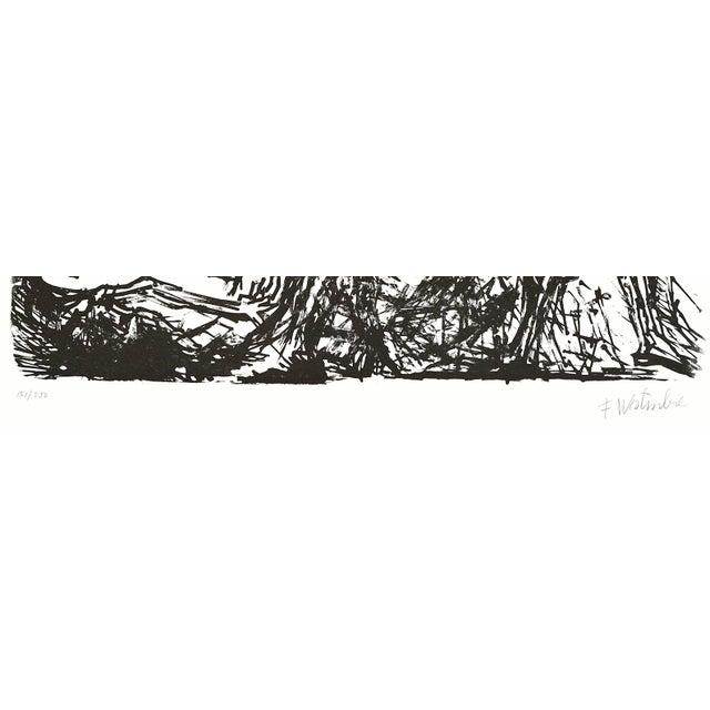 1970s Untitled 1971 Lithograph by Fritz Wotruba From "Flight" Portfolio For Sale - Image 5 of 5