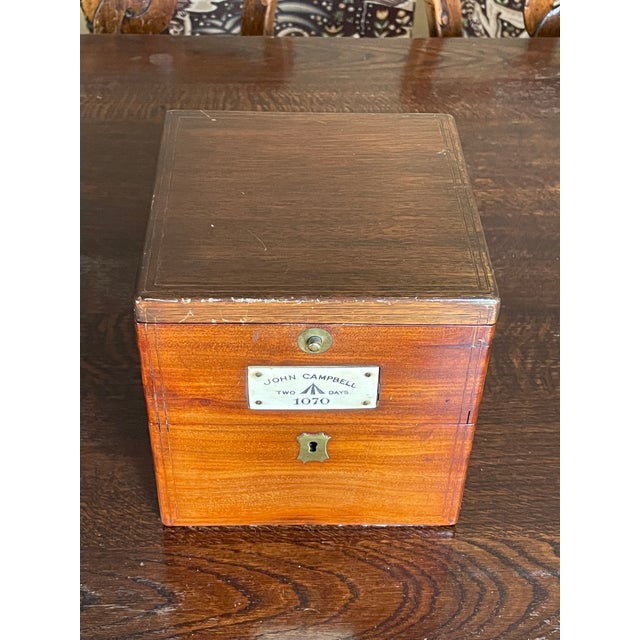 English 19th Century Rosewood Cased 54-Hour Marine Chronometer, by John Campbell, Liverpool For Sale - Image 3 of 3