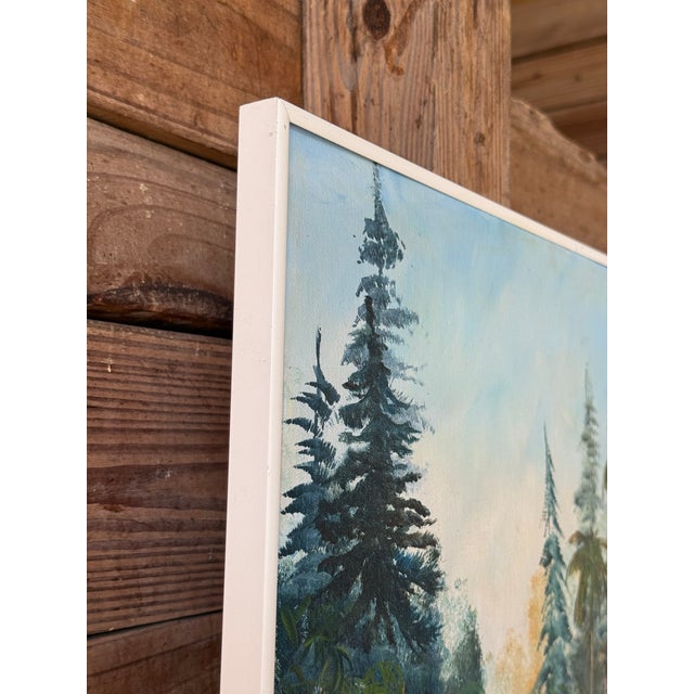 Mid 20th Century Vintage Old Florida Egret Landscape Painting by Debra Pate Daniels For Sale - Image 5 of 11