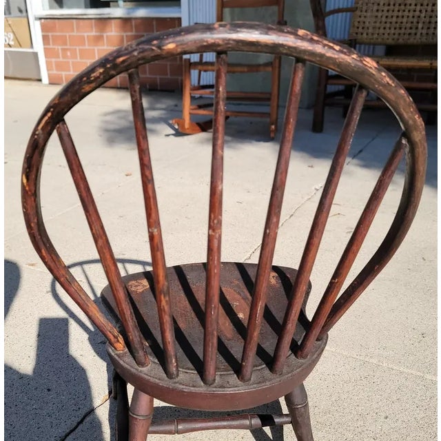 Late 18th Century Late 18Thc Child's Windsor Chair For Sale - Image 5 of 7