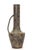 This metal vase features a sculptural silhouette and a weathered bronze finish that adds warmth and character. Its unique...