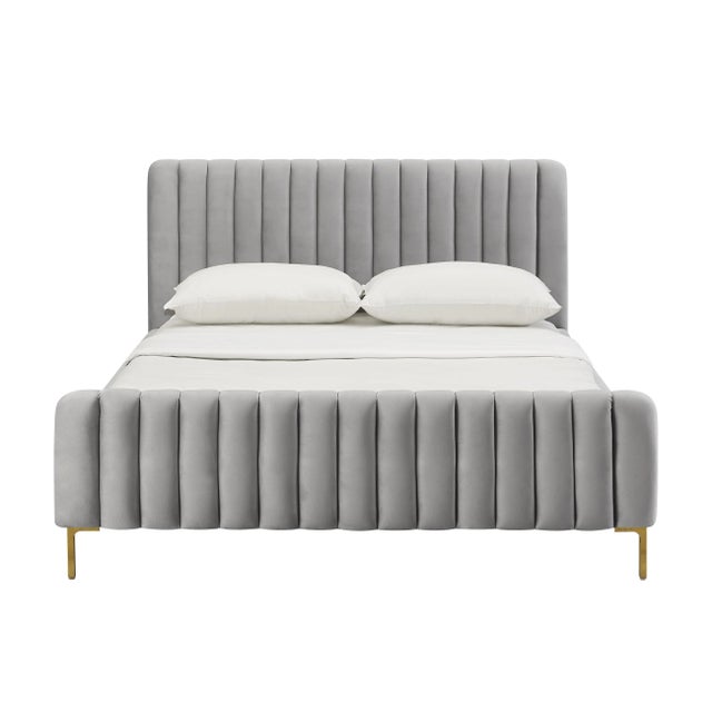 We can't guarantee your dreams will come true, but at least we can help you dream in style. The Angela bed features glam...