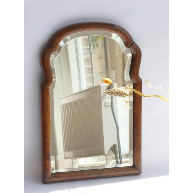 Dutch Arched Walnut Wall Mirror For Sale - Image 9 of 12
