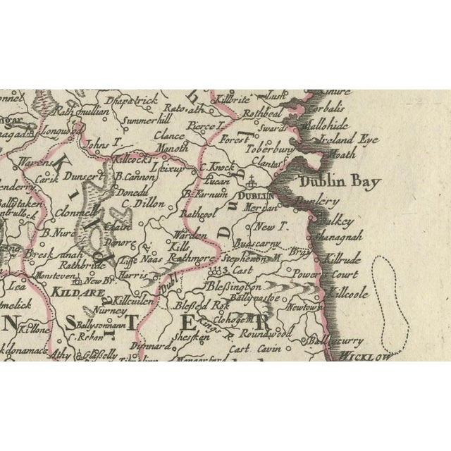 Antique Kingdom of Ireland Map from De Vaugondy, Venice, Italy, 1778 For Sale - Image 10 of 11