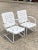 Vintage Starburst Pie Crest Metal Outdoor Patio Springer Lounge Chairs - a Pair For Sale - Image 12 of 13