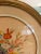Wood Vintage Mid Century Round Floral Still Life Art Print & Gilded Wood Frame For Sale - Image 7 of 8