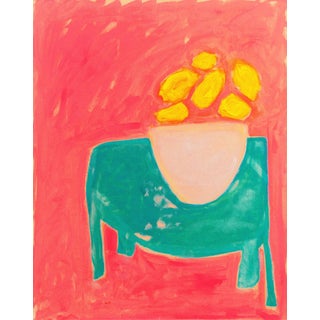 Red Still Life' by Anthony McNaught, 2021, Santa Cruz, California, Post Impressionist Oil, Esalen For Sale