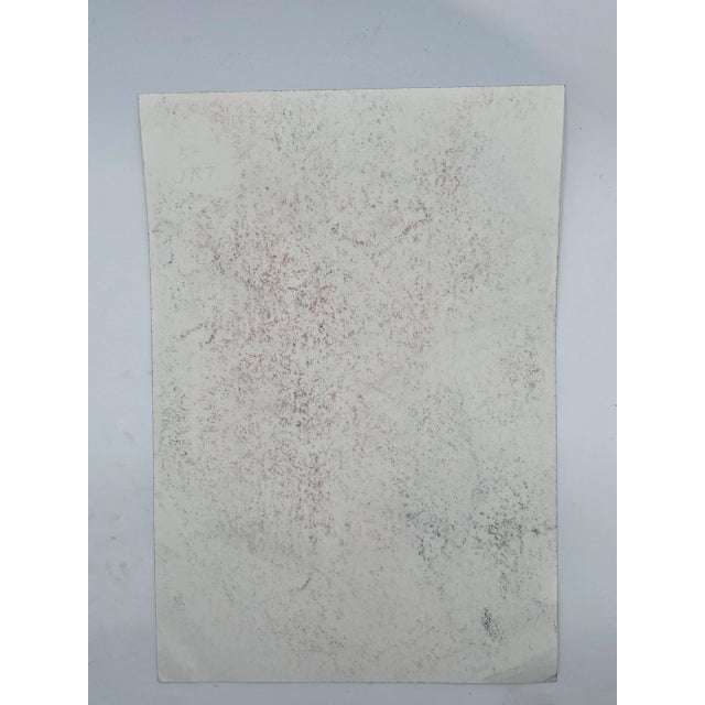 Market found, this abstract drawing on paper is part of a collection of art purchased as one lot. Signed Viggiani. Late...