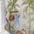 Playful monkeys, wild cats, and exotic birds frolic amid a dreamy tropical landscape in Boråstapeter’s Wild Jungle Mural,...