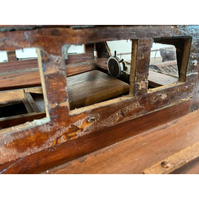 Classic Antique Yacht Model For Sale - Image 11 of 12