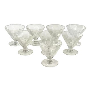 1950s McM-Dansk-“ Summer HOUSE”-elegant, Footed, Dessert, Bowls-Set of Eight For Sale