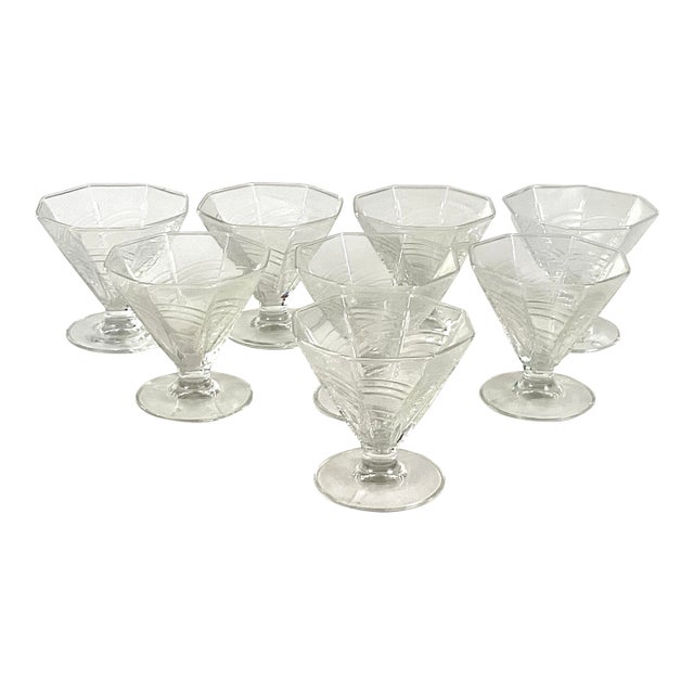 1950s McM-Dansk-“ Summer HOUSE”-elegant, Footed, Dessert, Bowls-Set of Eight For Sale