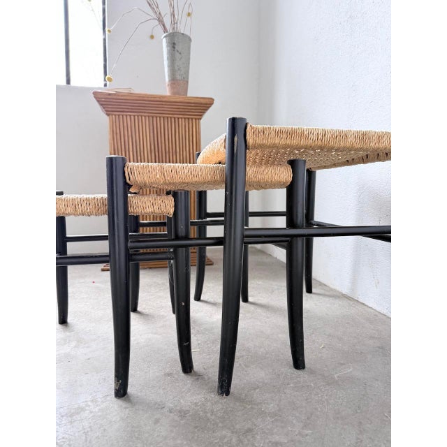 Italian Stools by Spinetto Chiavari, 1960s, Set of 3 For Sale - Image 16 of 18