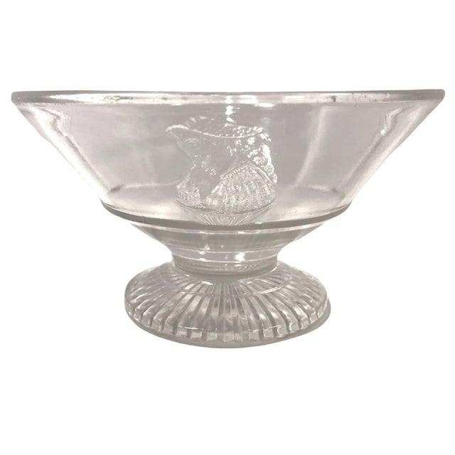 Glass 1880s e.a.p.g. Actress Pedestal Bowl For Sale - Image 7 of 8