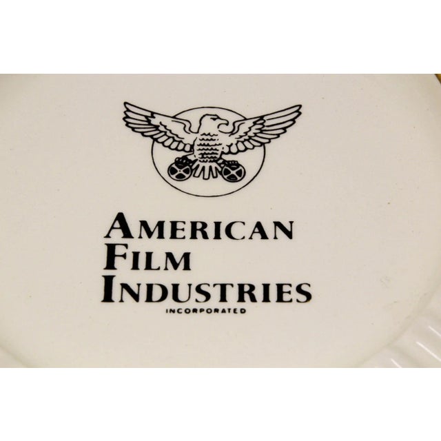 Ivory Vintage American Film Industries Incorporated Large Ceramic Ashtray For Sale - Image 8 of 13
