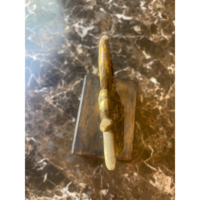 Contemporary Rooster Sculpture in Brass For Sale - Image 4 of 8