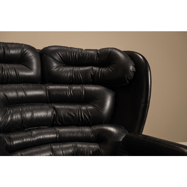 Set of Elda Chair and Ottoman by Joe Colombo for Comfort, Italy, 1970s, Set of 2 For Sale - Image 13 of 15