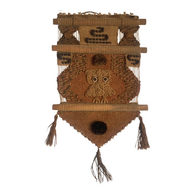 Vintage Woven Tapestry For Sale