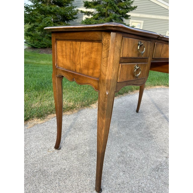 Wood Vintage Mid-Century French Louis XV Directoire Writing Desk by Baker Furniture For Sale - Image 7 of 10