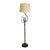 Dale Tiffany Spotted Owl Amber Art Glass Floor Lamp With Dual-Light Night Light Feature For Sale