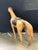 Vintage 1950s Tall Brown Leather Standing Horse Sculpture For Sale In New York - Image 6 of 11