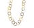 Late 20th Century 14 Yellow Gold Open Circle Link Necklace, 15" Drop For Sale - Image 5 of 8
