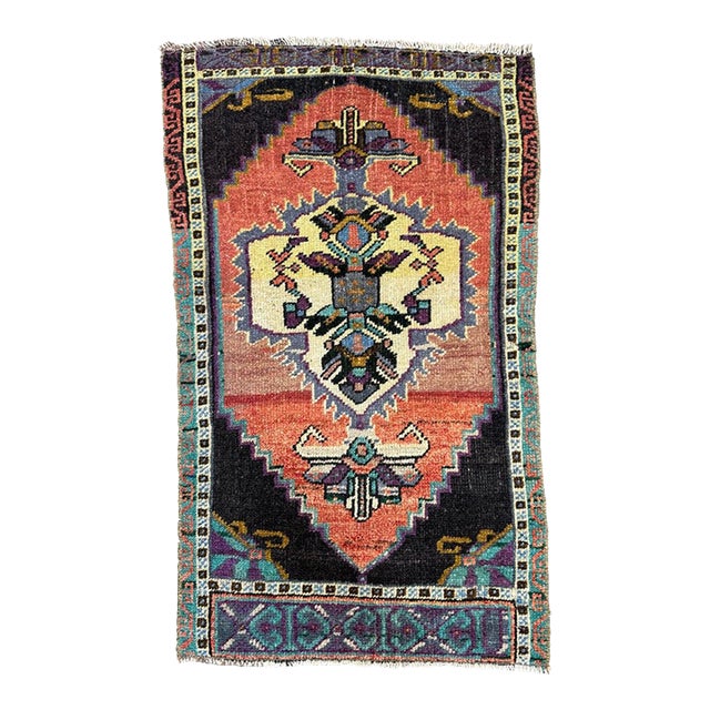 Turkish Yastik Rug 1'8" x 2'10" For Sale