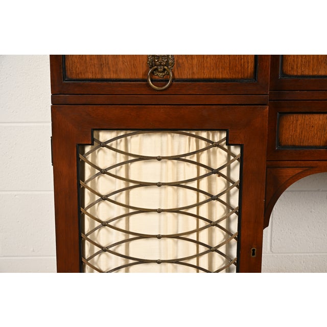Kittinger English Regency Carved Mahogany Sideboard Buffet, Circa 1960s For Sale - Image 12 of 17