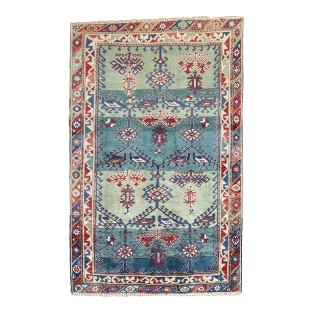 Antique Turkish Bergama Rug - 3'9" x 5'6" For Sale
