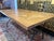 Iron Dining Table with Oak Parquet Top For Sale - Image 6 of 7