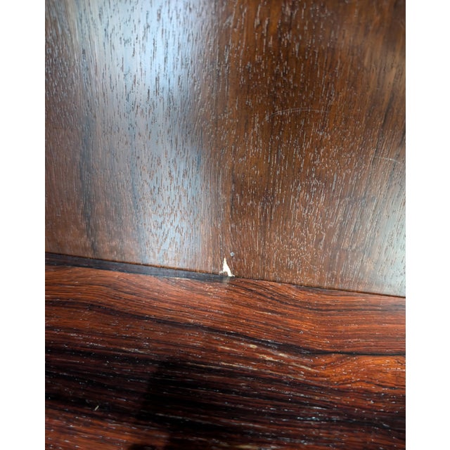 Brown Brazilian Rosewood Mid Century Danish Bookcase For Sale - Image 8 of 9