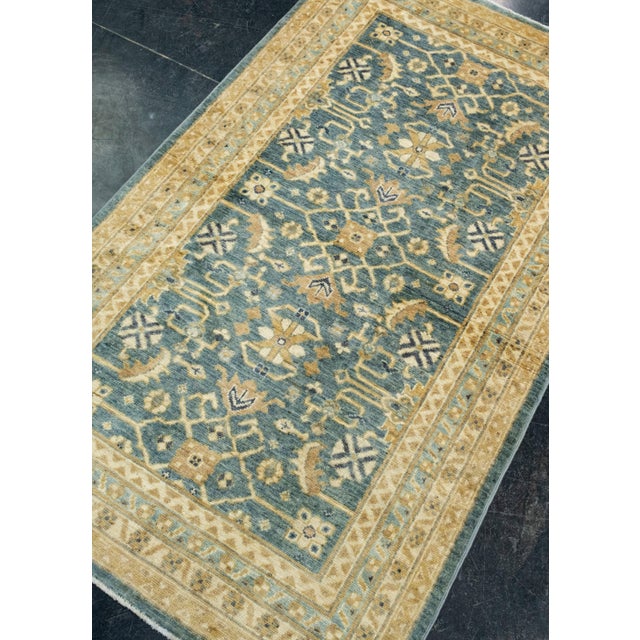 Turkish Turkish Oushak Rug 2'10" x 4'10" #17474 For Sale - Image 3 of 8