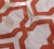 Large Orange and Cream Chain Link Pattern Dhurrie Made in Nepal for the Rug Company For Sale - Image 4 of 11