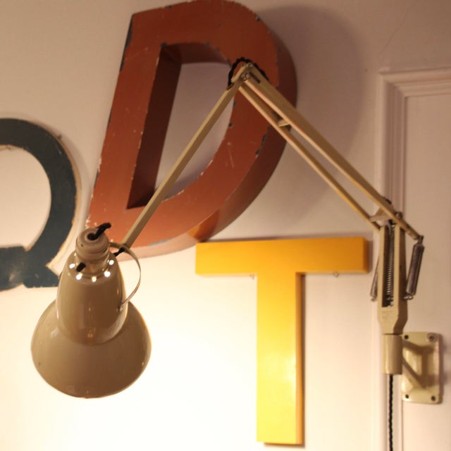Metal Vintage Industrial Anglepoise Wall Lamp from Herbert Terry & Sons, 1930s For Sale - Image 7 of 16
