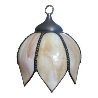 Vintage 1960s Tulip Tiffany Light For Sale
