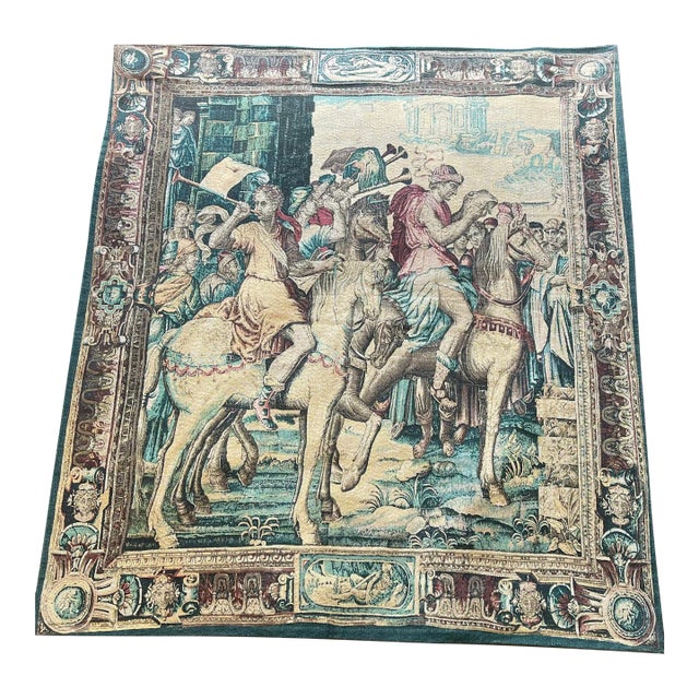 French Tapestry Musuem Replica With Coa "Les Herauts" For Sale