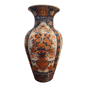 Tall Japanese Imari Temple Jar With All-Over Floral Design, 19th Century
