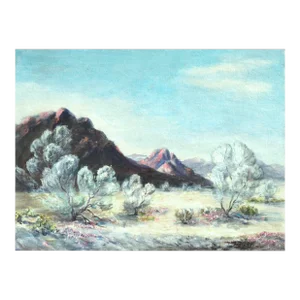 Mid Century Desert in Bloom Landscape by Gail Pace
