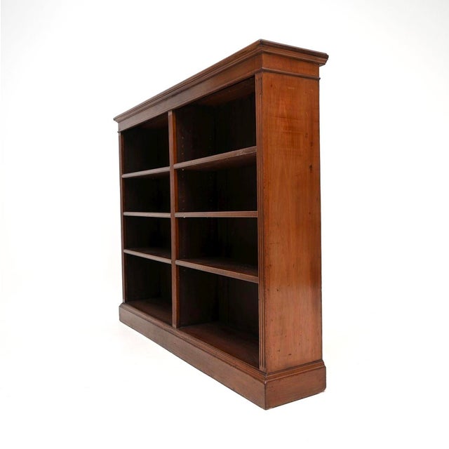 19th Century Antique Victorian Open Bookcase, 1860 For Sale - Image 5 of 10