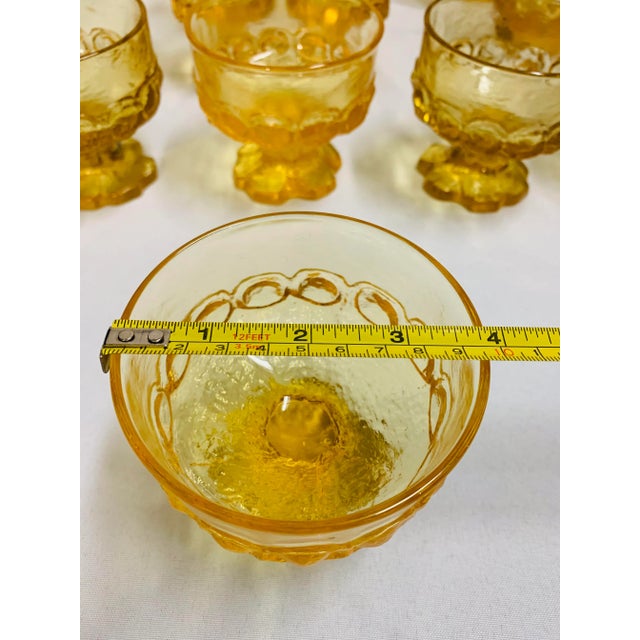 Vintage Franciscan Canary-Yellow Brutalist Glasses- 19 Pieces For Sale - Image 11 of 13